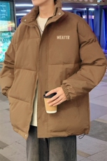 ！2024冬季新款男士立领棉衣百搭印花情侣棉服外套MY312特P55，男装棉衣，电商B220