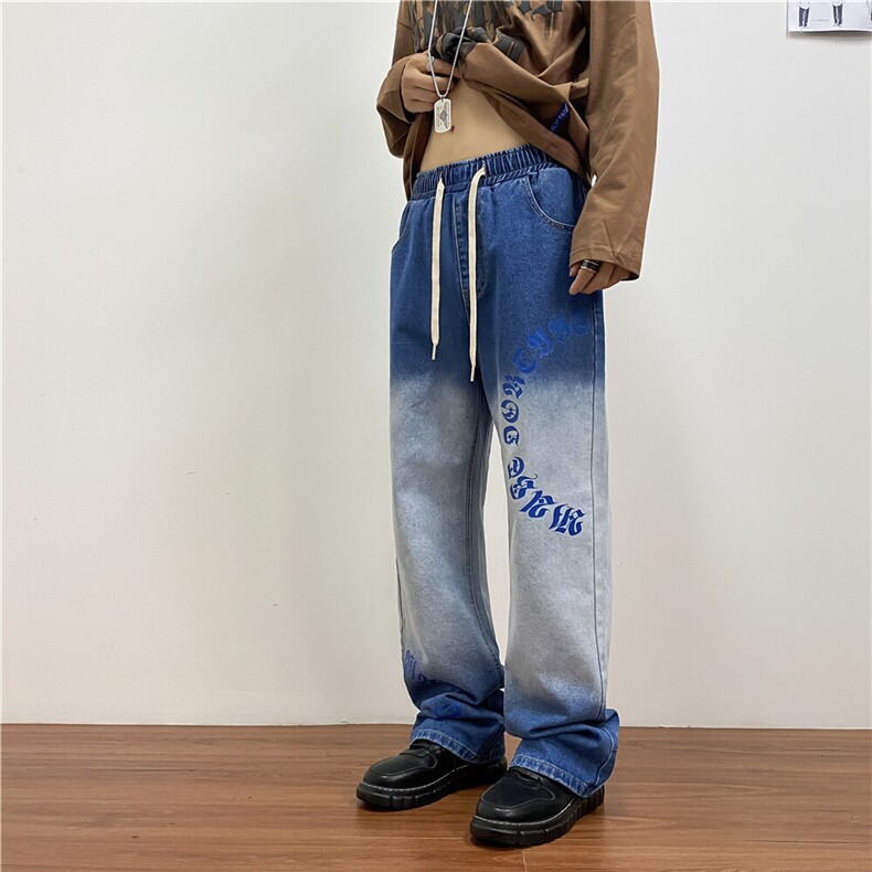 k792-p55-控78M-5XL现货炫彩得物高阶港风ns宽松牛仔裤,男装牛仔裤,星座116