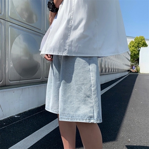 潮流春季牛仔裤男牛仔短裤D681P35