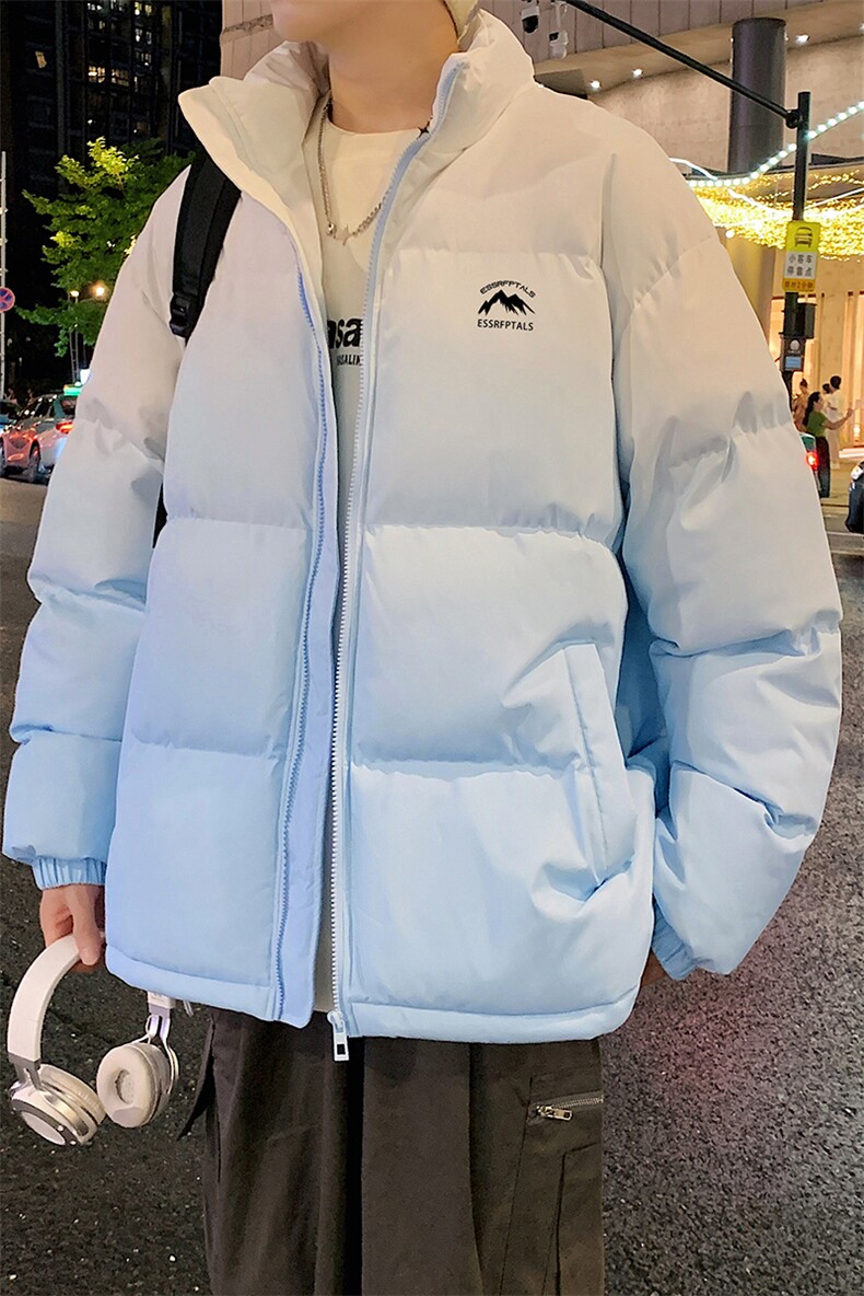 量大优可提供视频冬棉衣立领渐变HD019-1-MF5307-P75,男装棉衣,电商019-1