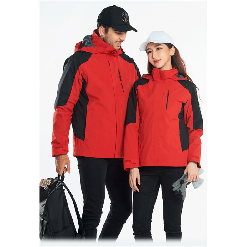秋冬季冲锋衣连帽外套男女款防风三合一户外服SZ9805-P130,男装夹克,星座1105-3