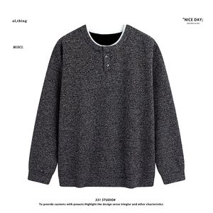 平铺~春季圆领假两件卫衣外套 YJ6030/P68，女装短外套，电商B331