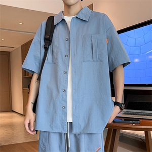 2505-P33控69大码元 大码潮牌美式痞帅炸街男T恤图片