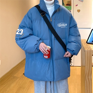 港风  秋冬新款保暖立领宽松棉服外套男 MY62037 P95控118图片