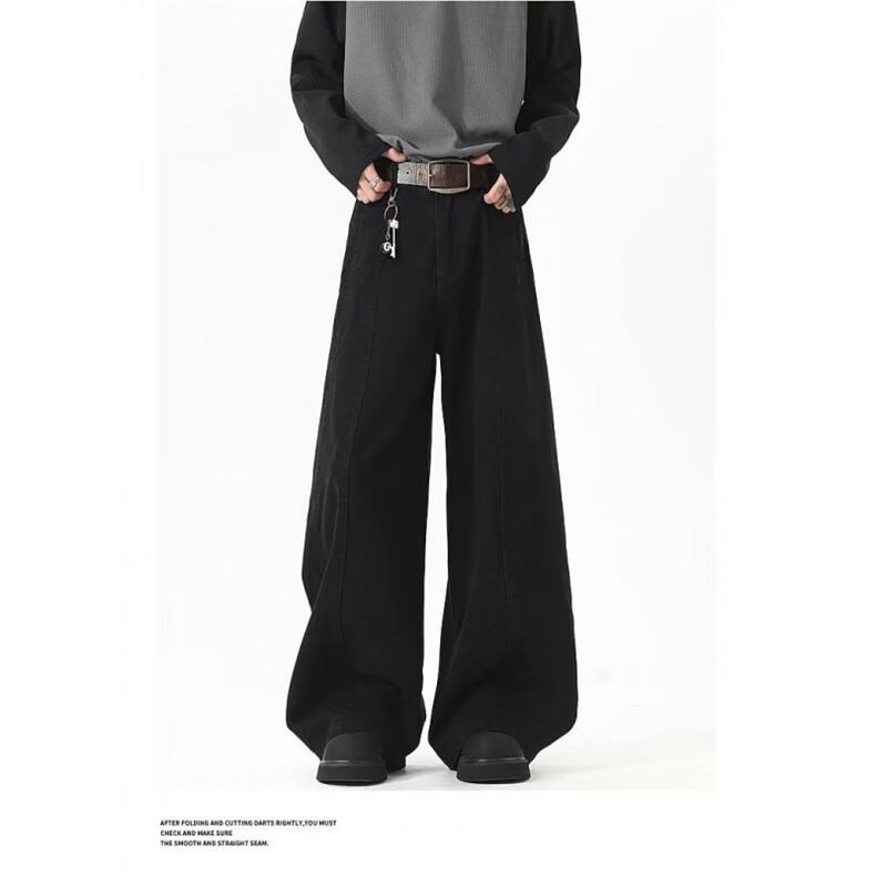 AK1985-P65新款美式港风高街潮流痞帅牛仔裤神裤，女装休闲裤，星座617A-2