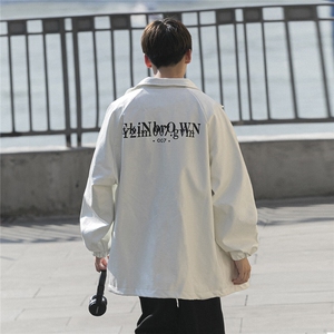 1CityBoy中性休闲宽松潮流大码M-5XL皮夹克外套男JK7570P85控128图片