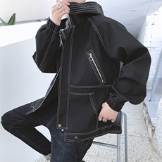 2021新款冬季男士外套休闲夹克ins加绒厚韩版潮流棉服DS269T，男装夹克，电商A102