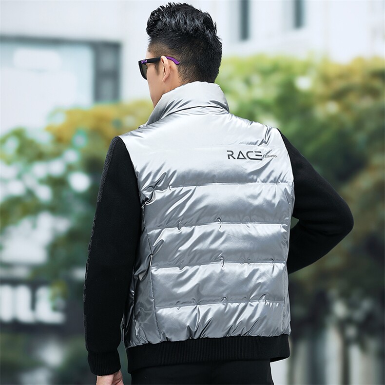 X8062钱塘2020-1冬季男士羽绒服针织袖高端90白鸭绒P250,男装羽绒服,钱塘207-1