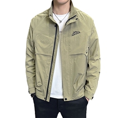 直播现货主推不断货大码休闲简约百搭立领夹克外套男8816P65，男装夹克，电商B226