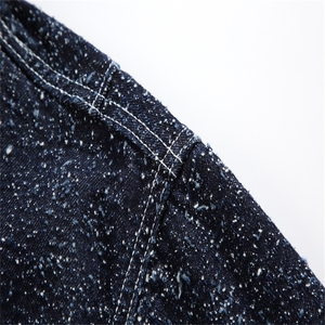 水洗牛仔外套男款春美式痞帅上衣服宽松休闲工装夹克JK1321-P90图片
