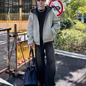 秋季重磅直播380克全棉得物品质连帽开衫卫衣外套AH936-特P45图片