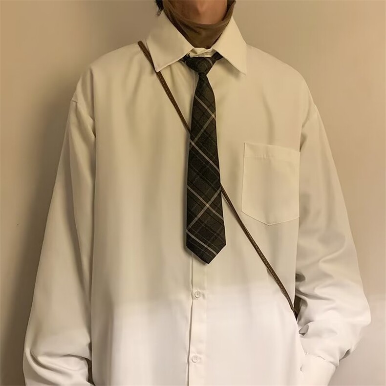 春季长袖原宿青春流行潮百搭慵懒衬衫潮流ins男日系203310B-1P30,男装衬衫,星座310B-1