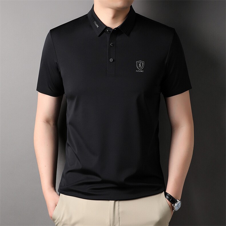 DW23199男式2023年夏季新款T恤男短袖商务时尚休闲体恤男装P65图片