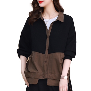 2023春装新款时尚潮流后背木耳拼接小香风格子外套图片