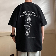 T706P26夏季新品港风高街美式短袖T恤宽松ins重磅纯棉体恤，男装T恤，星座304A