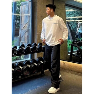 重磅纯棉美式设计感短袖T恤男夏季潮牌百搭宽松体恤青少年上衣ins图片