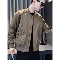 潮牌痞帅短款夹克男款潮流休闲棒球服外套衣服男2025新款上衣，男装夹克，星座1210-1