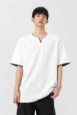 美式高街潮流休闲上衣宽松T恤A161-2531-P27.5，男装T恤，电商A161