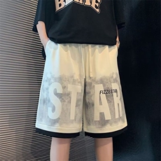 2025新款大码夏季新款男士短裤宽松休闲运动五分裤潮流百搭中，男装牛仔裤，星座218-1（原230）