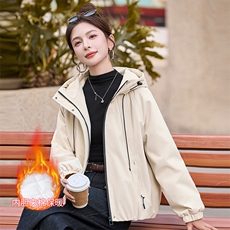 现货！现货！加绒加厚外套女不臃肿2025冬季新款气质高级感棉衣，女装棉衣/棉服，以桐