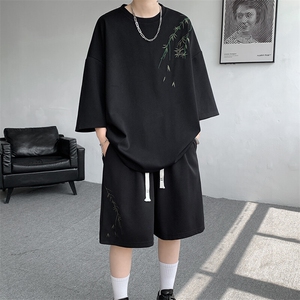 【下大货】TZ2419-P60 控78 大码刺绣中式风套装 ~已注册图案图片