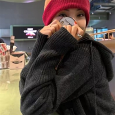 2025年秋季新款纯色帽抽绳开衫时尚百搭，女装针织衫/毛衣，旭驰羊绒