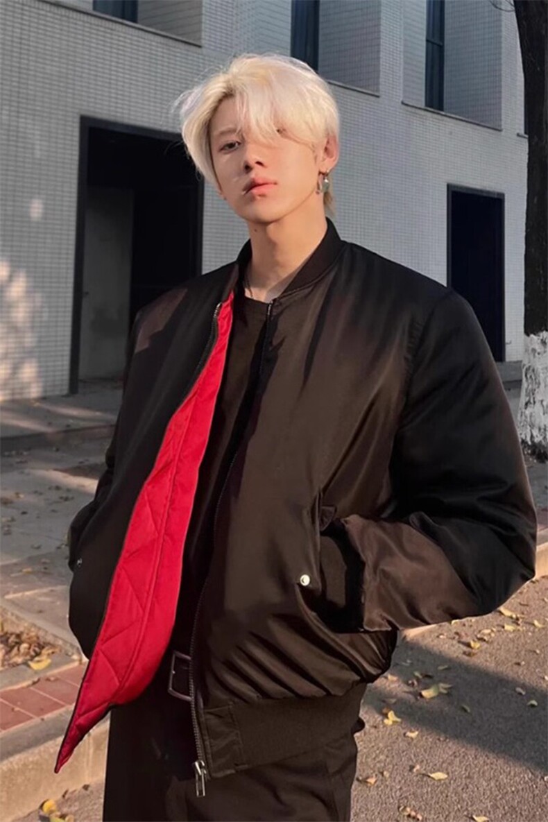 【有货】内衬红色飞行夹克外套夹棉棉服JK507特P67JK507JR特P85,男装夹克,星座908-1