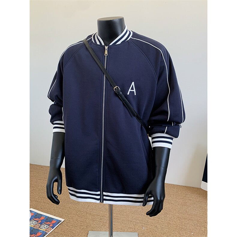 WY208/P75春装新款高品质不起球刺绣卫衣男立领棒球服潮外套,男装卫衣,电商基地A050