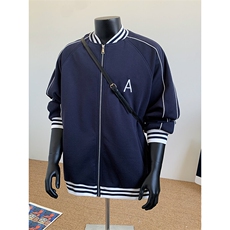 WY208/P75春装新款高品质不起球刺绣卫衣男立领棒球服潮外套，男装卫衣，电商基地A050