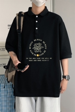 PL57163-P35翻领短袖polo衫男大码胖子半袖t恤男有领保罗衫模特，男装Polo衫，电商A040