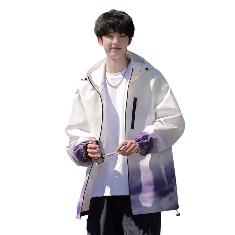 G0121-P72秋季新款日系cityboy渐变连帽宽松夹克,男装夹克,星座109