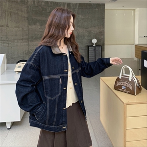 日系别致设计感牛仔短外套女2025秋季新款松弛风流行爆款夹克上衣图片