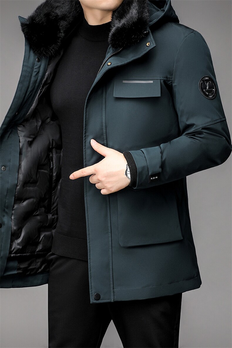 DF6608钱塘2020-2冬季厚款商务休闲简约中年男士羽绒服货稳P325,男装羽绒服,钱塘207-2
