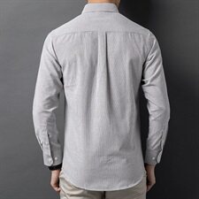 H5615钱塘2020-1秋冬男士小格子衬衣舒适P42，男装衬衫，钱塘207-1
