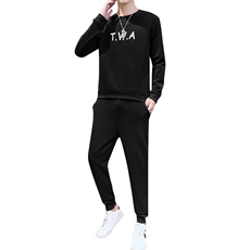 两件套男秋季宽松休闲款潮牌卫衣男士秋装运动服套装S803-P35，男装卫衣，星座509