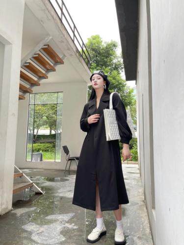 收腰风衣，女装风衣，谦度