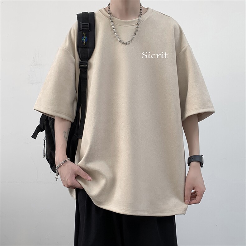麂皮绒短袖t恤男大码半袖男JD82098-P25,男装T恤,电商A040
