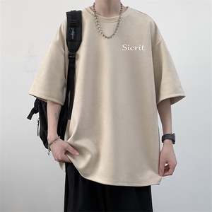 麂皮绒短袖t恤男大码半袖男 JD82098-P25图片