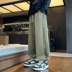 秋季青少年休闲裤子男学生帅气宽松束脚运动长裤Q29166-特P32，女装休闲裤，星座610（原A335）