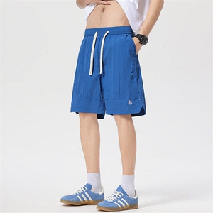 日系户外速干薄款运动男夏季休闲宽松五分裤工装沙滩裤Z2525-P35图片