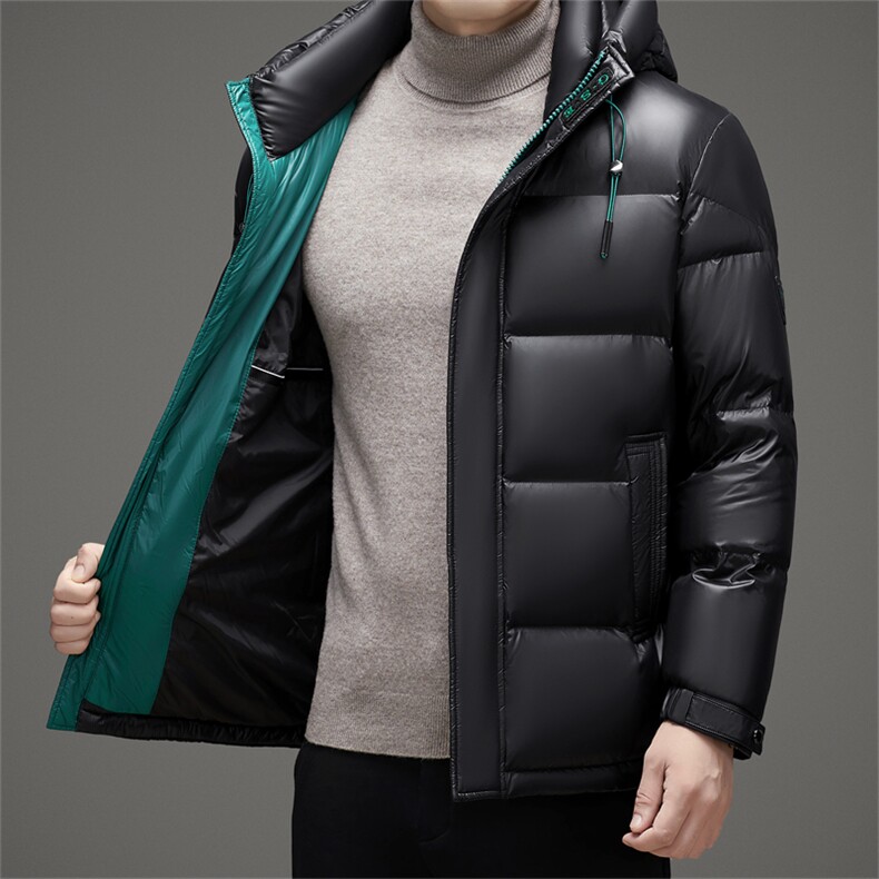 羽绒服男冬季加厚极寒外套2026新款高端男士短款中老年爸爸装亮色,男装羽绒服,电商B212（原钱塘6029）