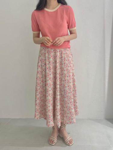 韩版碎花裙大摆裙vj?7593，女装，VERSON