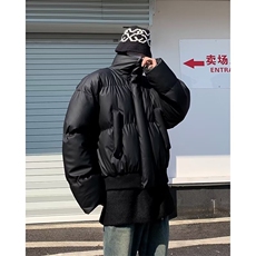 皮棉衣男女宽松短款棉服冬季加厚保暖棉袄面包服立领外套MT34，男装棉衣，星座1116A-1（原606A）