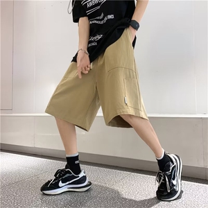 夏季日系工装短裤男ins潮流简约裤子高街宽松阔腿五分裤DK731-P29图片
