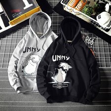 2021秋季新日系大码猫咪印花休闲连帽套头卫衣男W635-P50，男装卫衣，电商A001