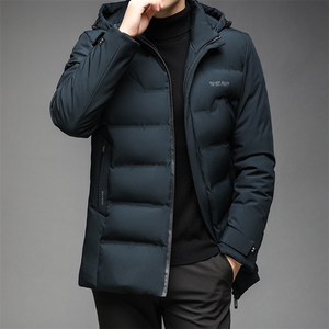 21冬季新款商务休闲潮流棉衣中青年男士纯色连帽外套DS1802-P145图片