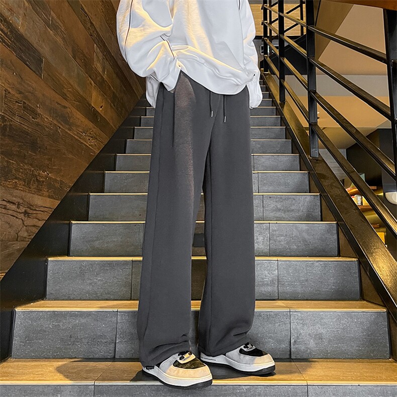 8XL-M羊羔绒运动裤宽松束脚棉裤加厚保暖休闲裤卫裤K9105P58控78,男装休闲裤,电商D206-1