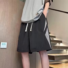 网络图现货美式潮牌大码拼接休闲薄款速干沙滩五分短裤JD141-P35，男装牛仔裤，星座715-7