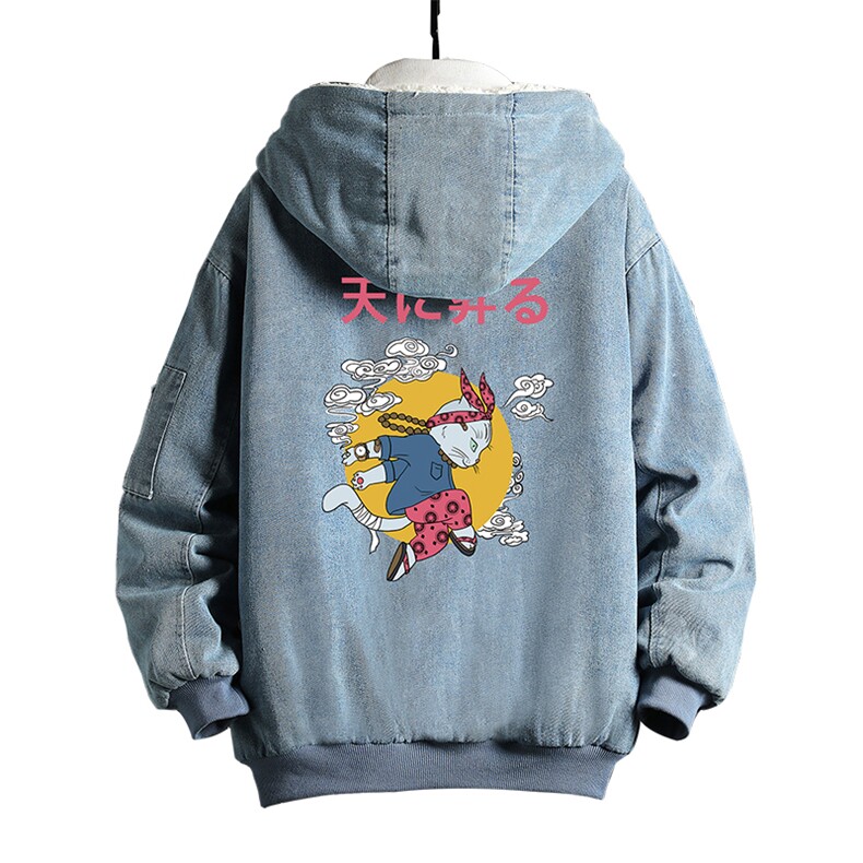 NM53012-P140牛仔外套男大码加厚加绒衣男羊羔毛服男网格,男装棉衣,电商A040A