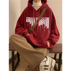 秋冬潮流宽松ins上衣男连帽卫衣D328-WY23005-薄款P55厚款P65，男装卫衣，电商D328
